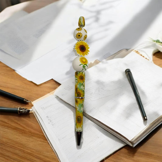 Beadeble Sunflower Pen – Bring a Little Bloom to Your Workspace