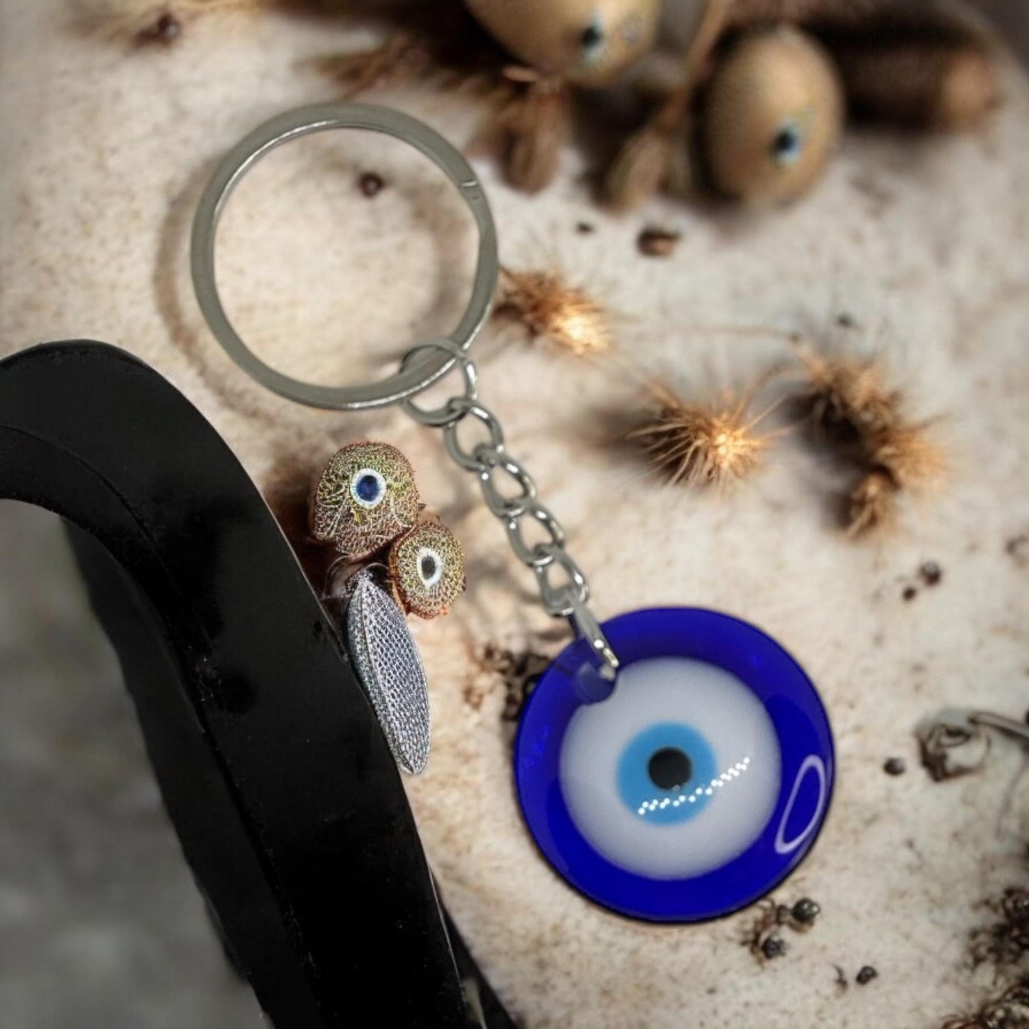 Classic Blue Evil Eye Keychain - Symbol of Protection and Positivity